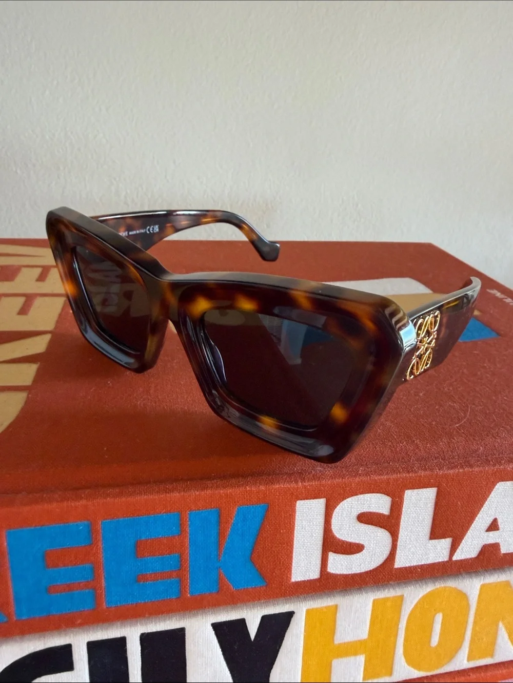 Loewe Tortoiseshell Cat-Eye Sunglasses - Brown NEW